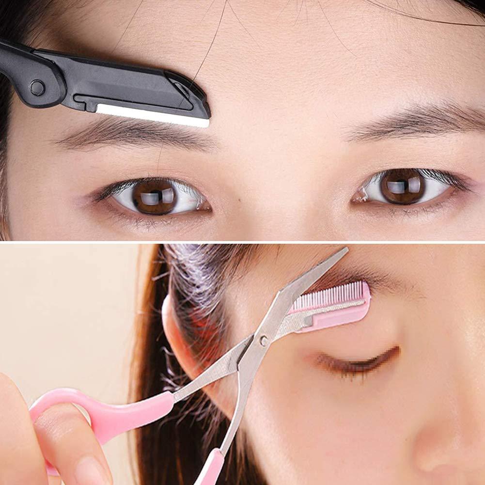 Eyebrow scissors with eyebrow comb