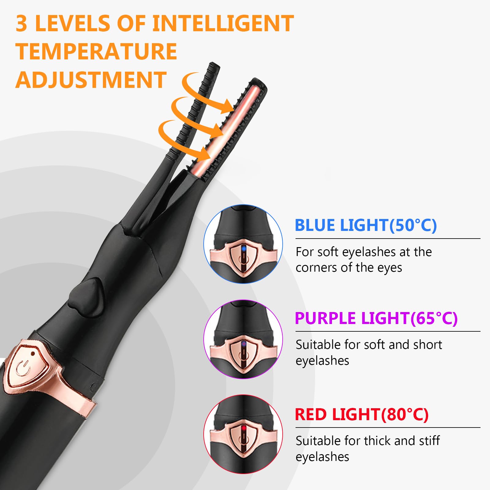 Rechargeable Heated Eyelash Curler