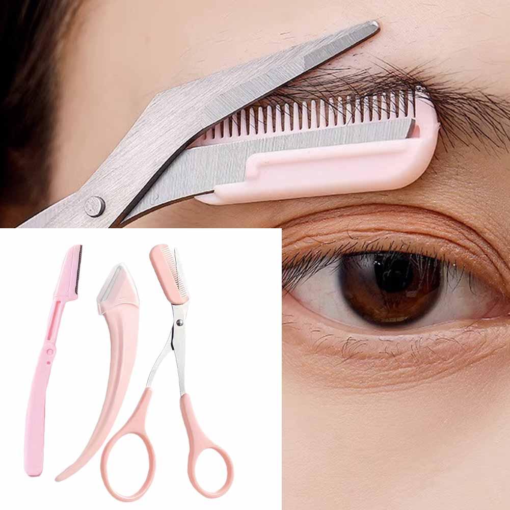 Eyebrow scissors with eyebrow comb