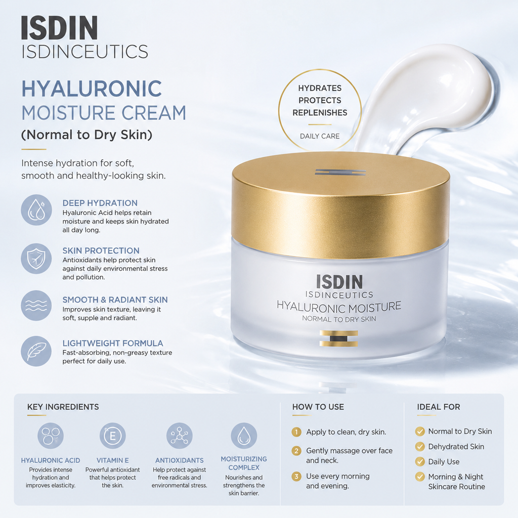 ISDIN ISDINCEUTICS - Hyaluronic Moisture Cream (Normal to Dry Skin)
