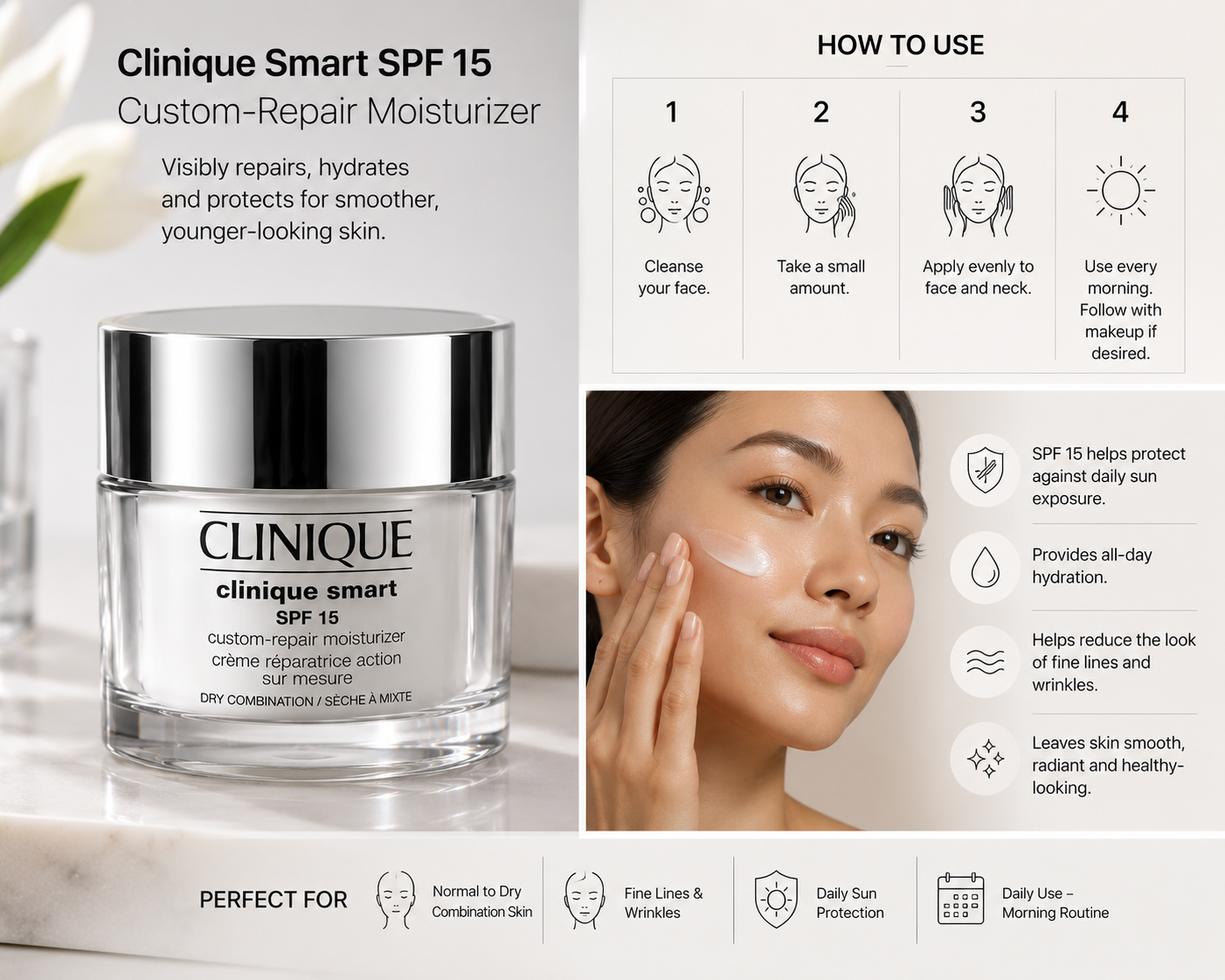 Clinique Smart SPF 15 Custom-Repair Moisturizer