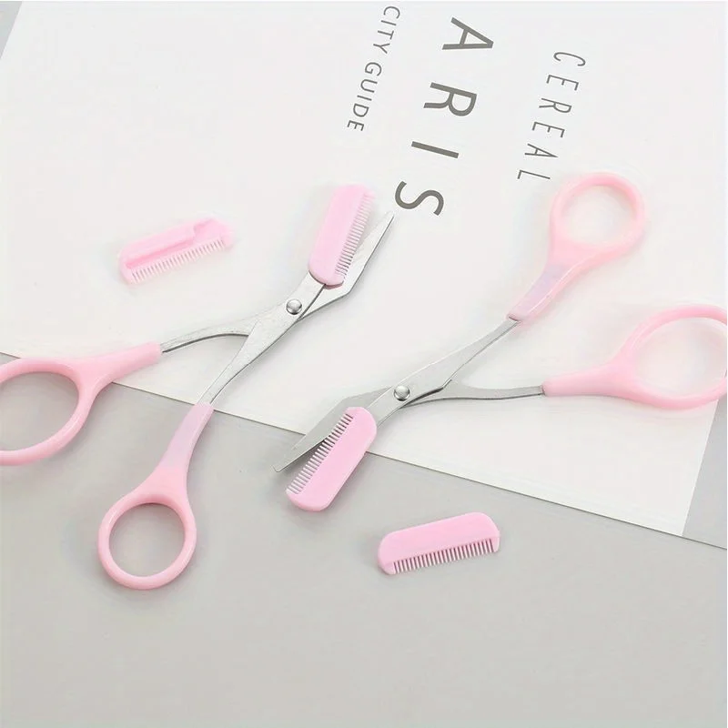 Eyebrow scissors with eyebrow comb