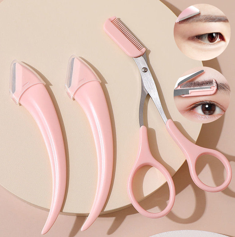 Eyebrow scissors with eyebrow comb