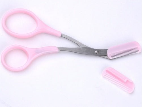 Eyebrow scissors with eyebrow comb