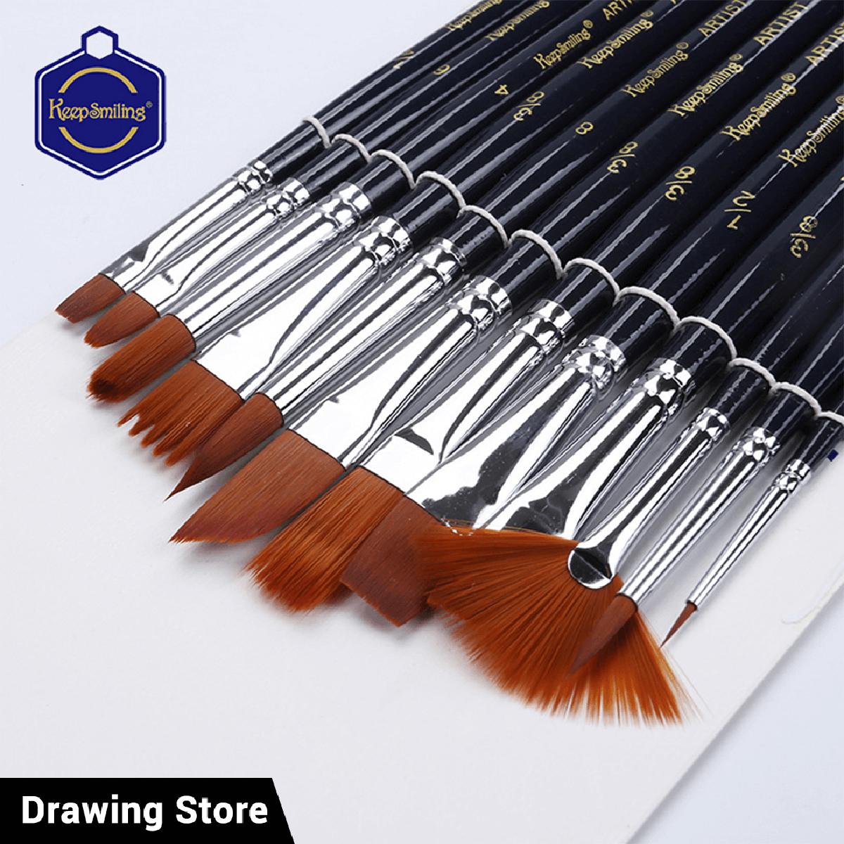 24-Piece Professional Artist Paint Brush Set.