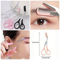 Eyebrow scissors with eyebrow comb