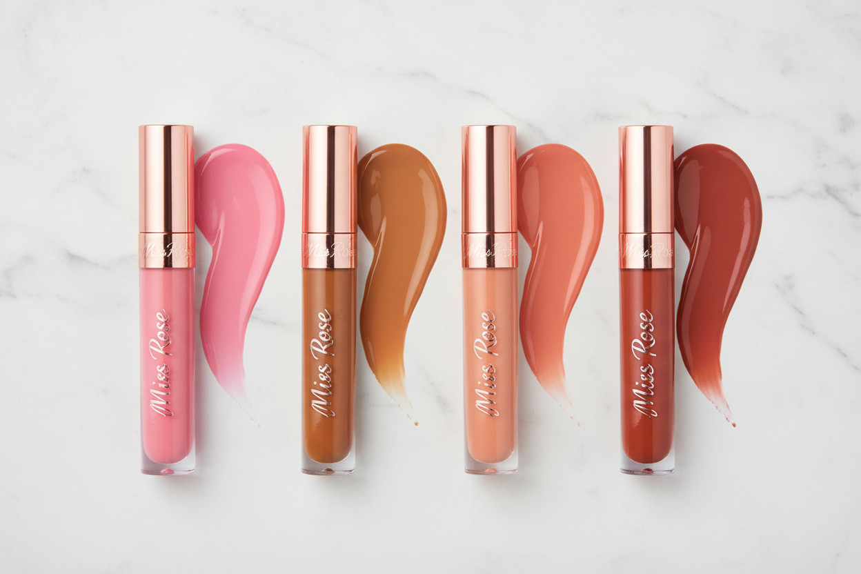 Miss Rose Lip Gloss — High-Shine Moisturizing Formula